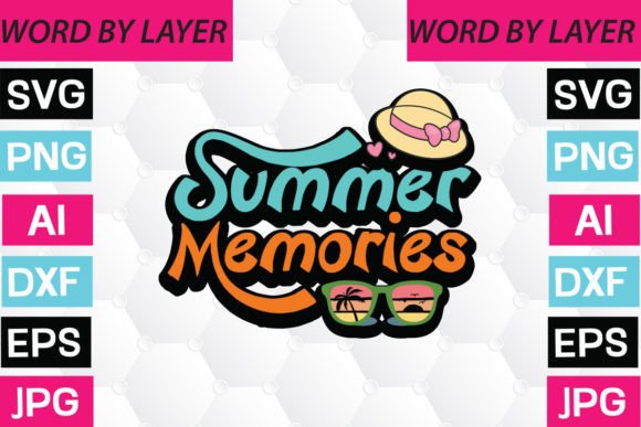 Download Summer Memories Sticker Design - Premium Resources