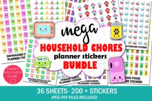 Download Mega Household Chores Planner Stickers - Chores Collection