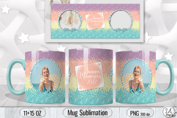 Download Summer Memories Mug Photo Wrap Design - Premium Resources